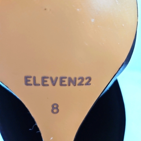 Eleven22 Black Faux Leather Boots Size 8 NIB! - Picture 6 of 8